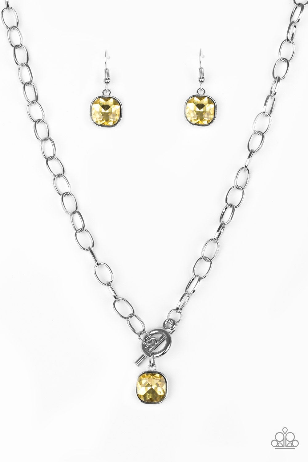 Paparazzi Necklace ~ Dynamite Dazzle - Yellow