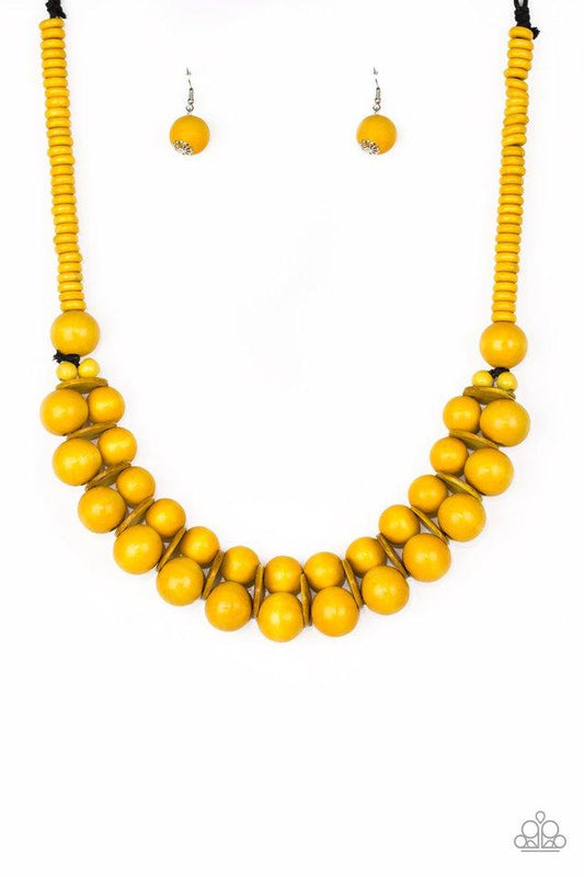 Paparazzi Necklace ~ Caribbean Cover Girl - Yellow