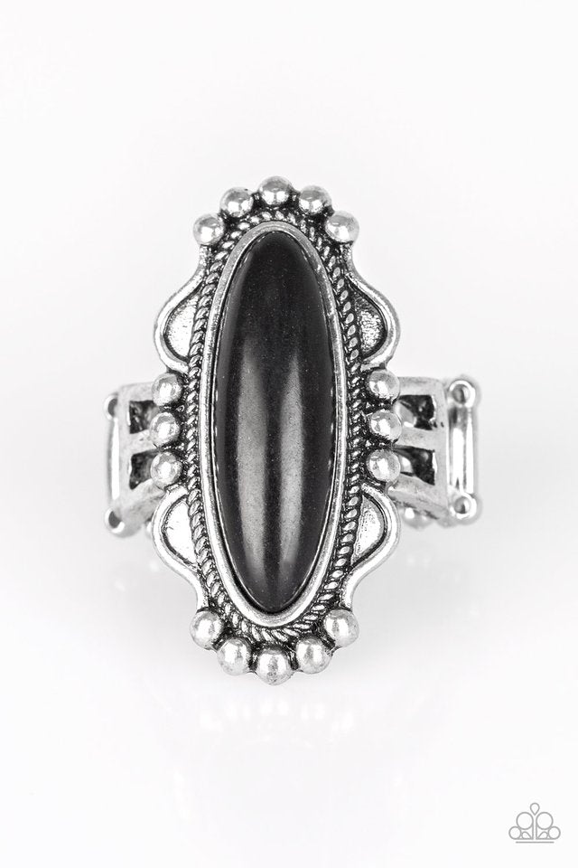 Leave No Trace - Black - Paparazzi Ring Image