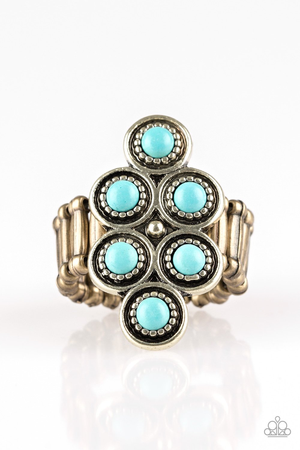 Paparazzi Ring ~ River Rock Rhythm - Brass