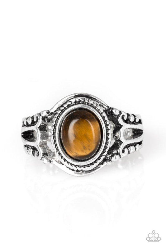 Paparazzi Ring ~ Peacefully Peaceful - Brown