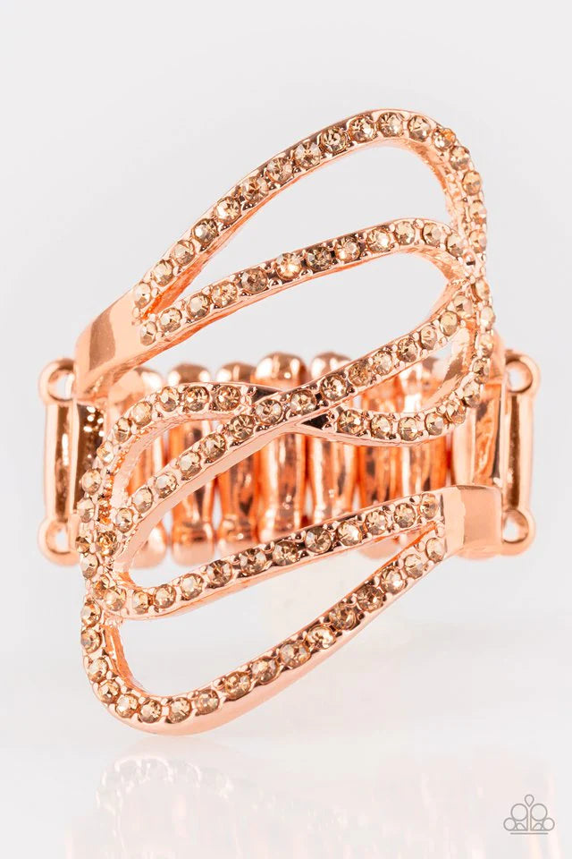 Paparazzi Ring ~ Chasing Starlight - Copper