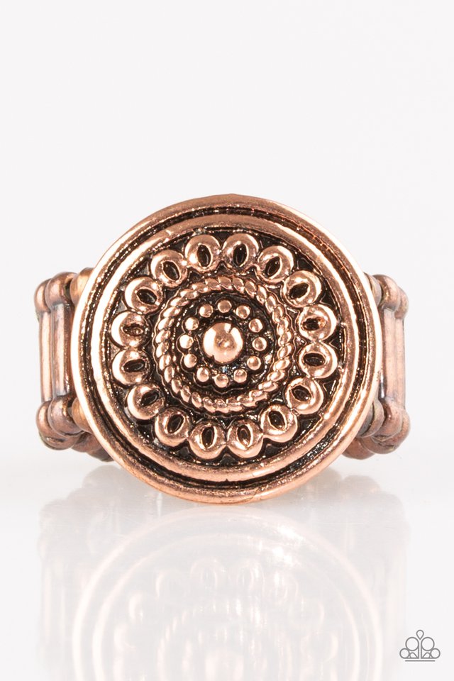 Seasonal Shine - Copper - Paparazzi Ring Image