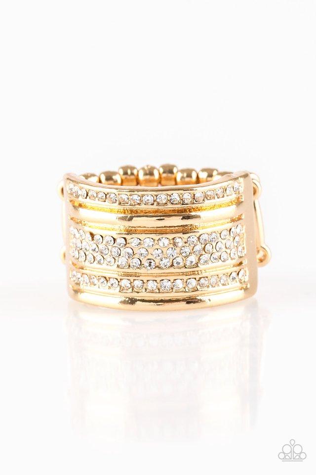 Paparazzi Ring ~ Top Dollar Drama - Gold