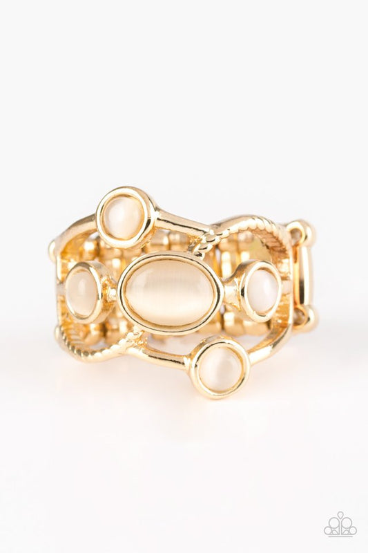 Moon Mood - Gold - Paparazzi Ring Image