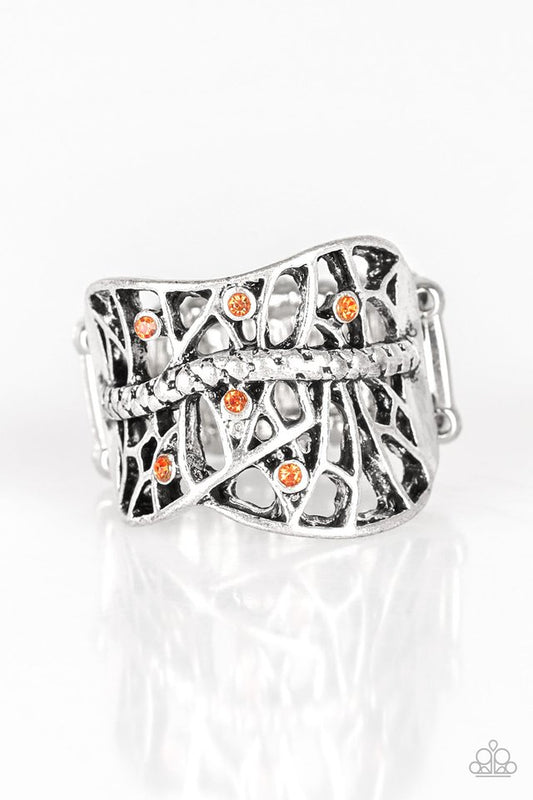 Stage Struck - Orange - Paparazzi Ring Image