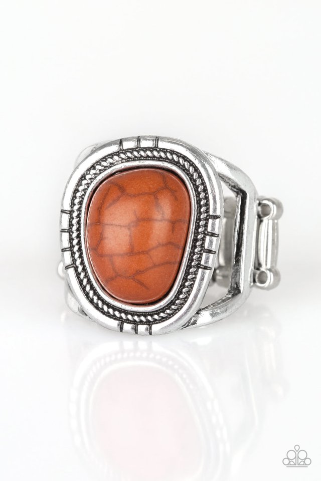 Out On The Range - Orange - Paparazzi Ring Image