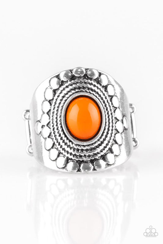 ZEN To One - Orange - Paparazzi Ring Image