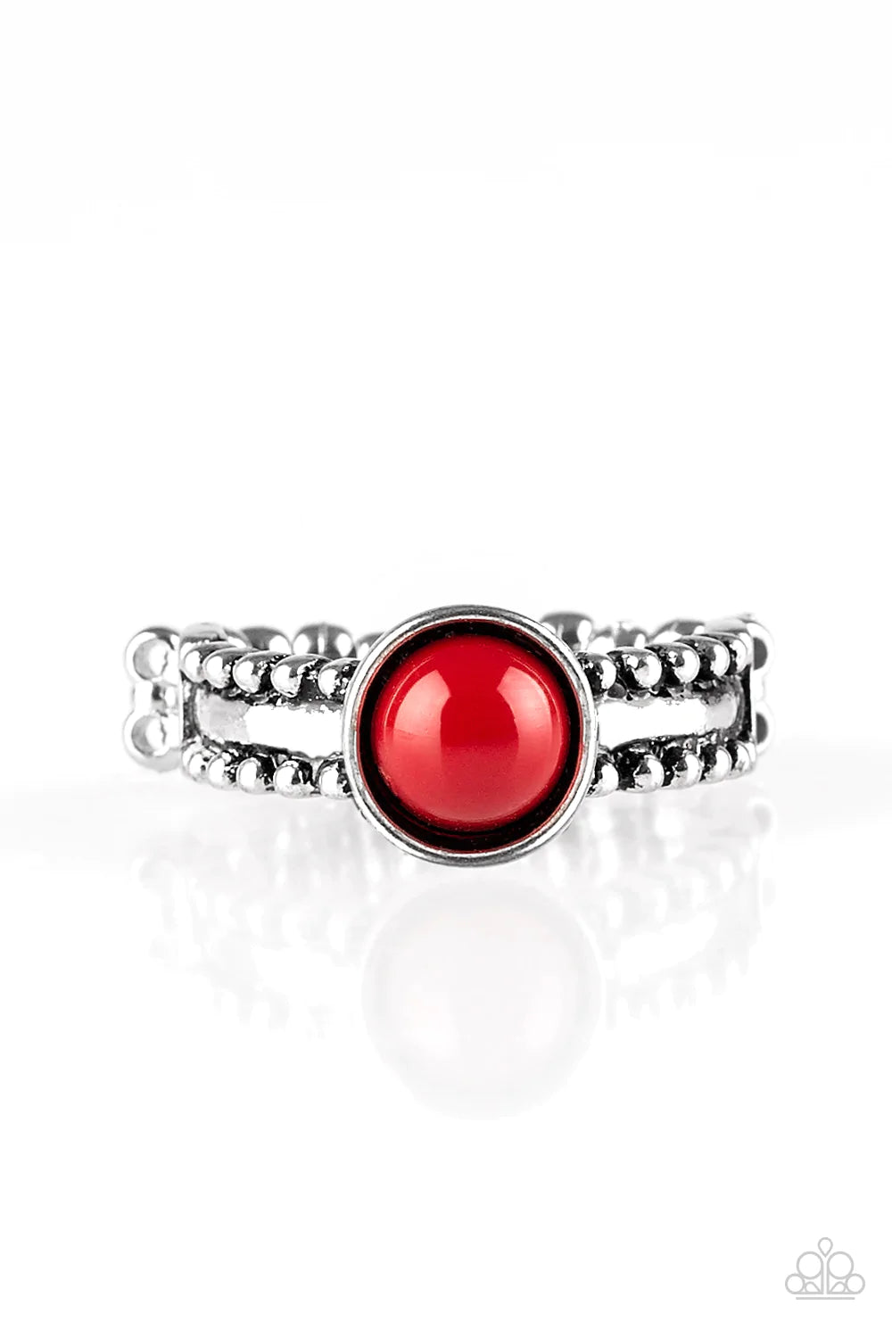Paparazzi Ring ~ TREK and Field - Red
