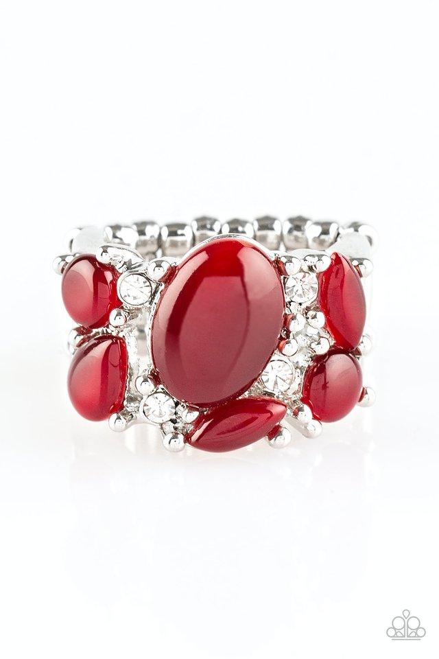 Paparazzi Ring ~ Modern Moonwalk - Red