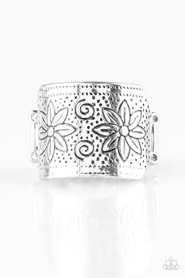 Wild Meadows - Silver - Paparazzi Ring Image