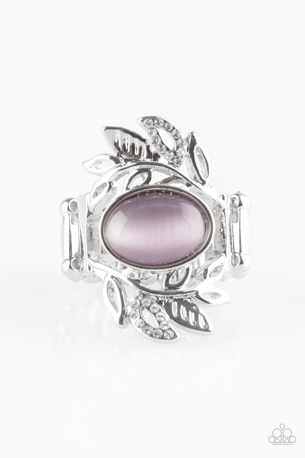 Paparazzi Ring ~ Garden Dew - Purple