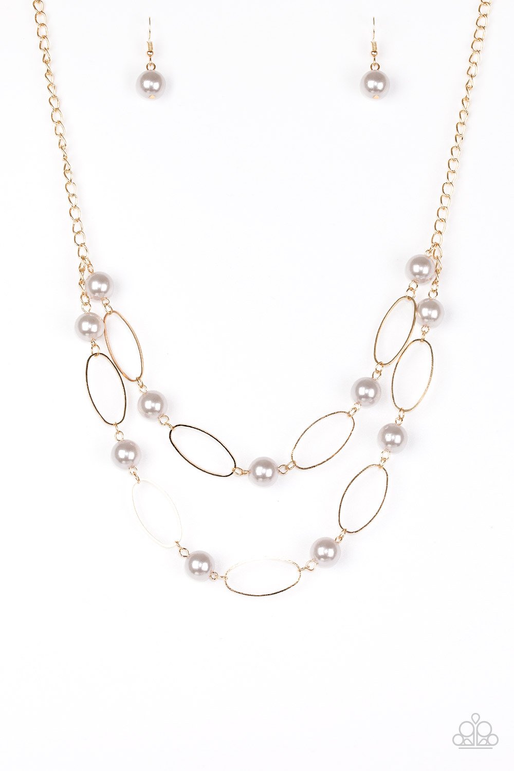 Paparazzi Necklace ~ Best Of Both POSH-ible Worlds - Silver