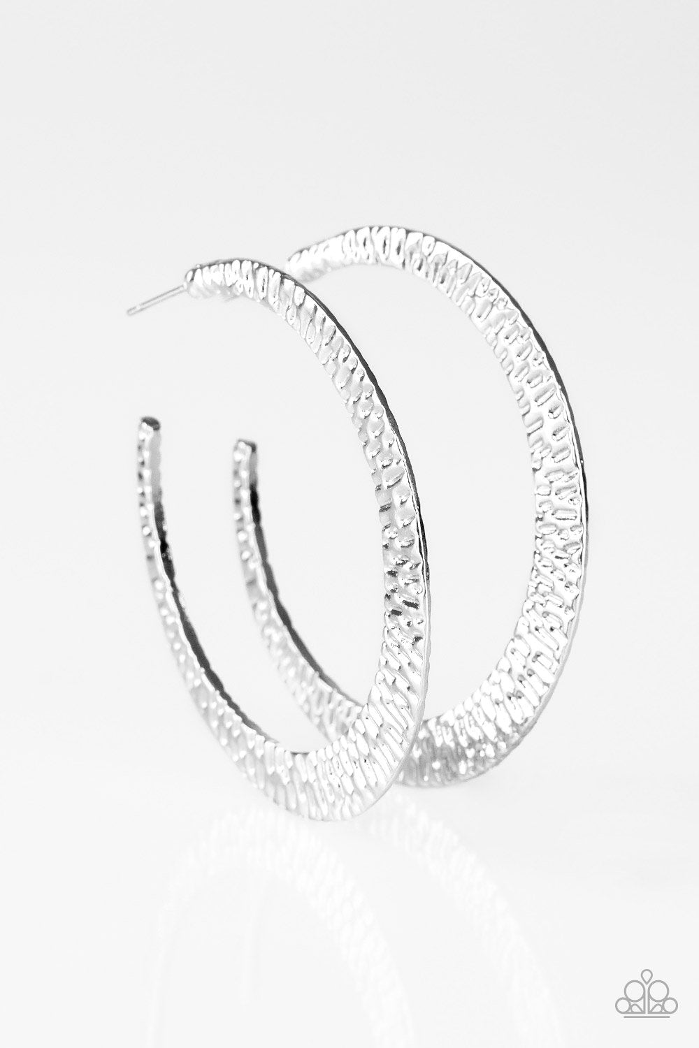 Paparazzi Earring ~ BEAST Friends Forever - Silver