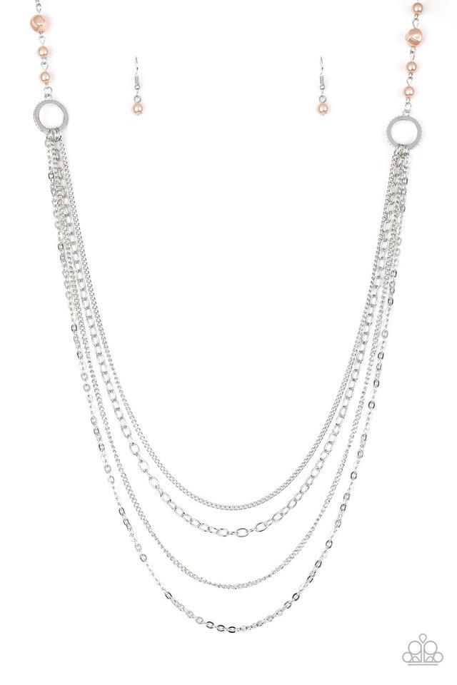 Collar Paparazzi ~ Cadence contemporáneo - Marrón