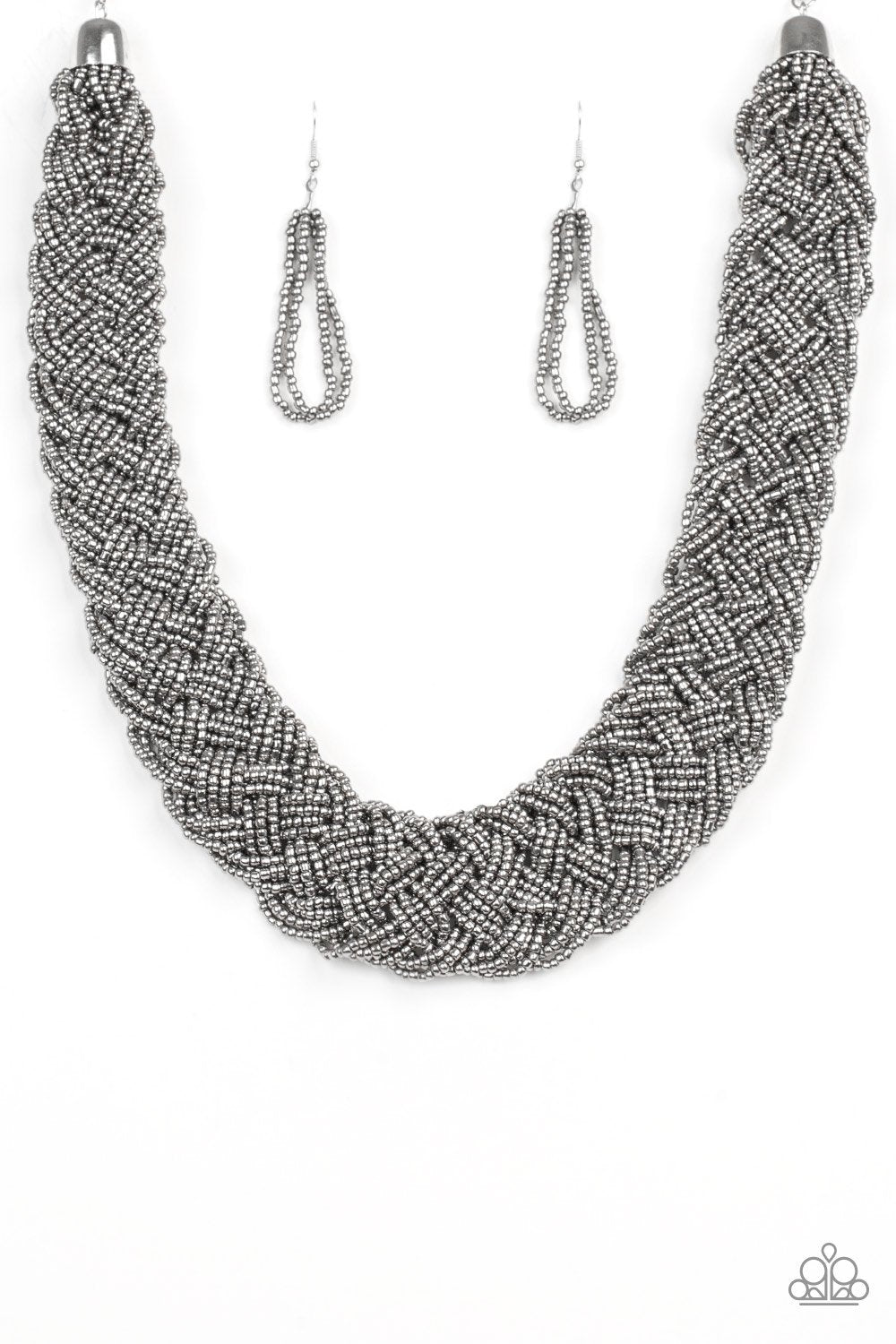 Paparazzi Necklace ~ Mesmerizingly Mesopotamia - Black