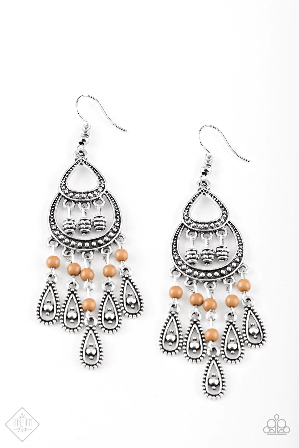 Paparazzi Earring ~ Eastern Excursion - Brown