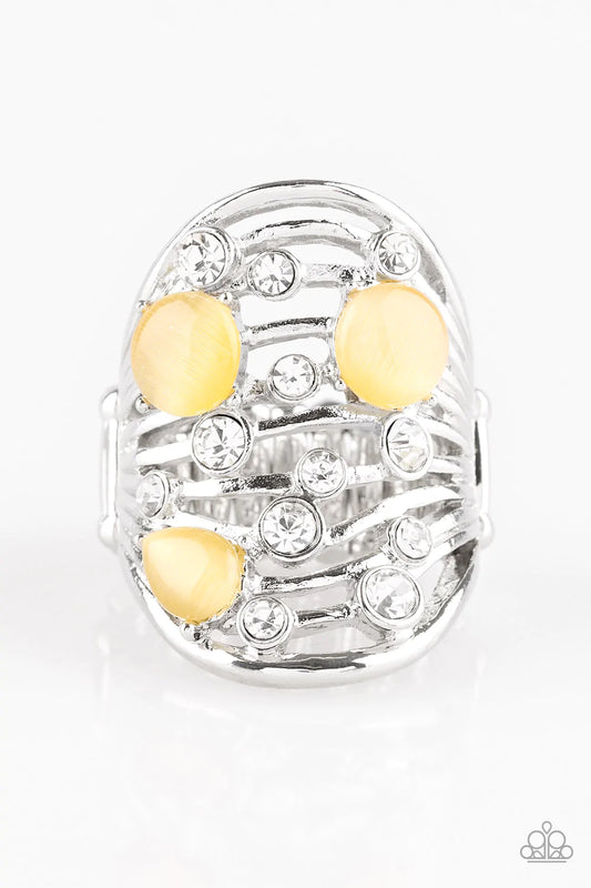 Paparazzi Ring ~ Clear The SWAY! - Yellow