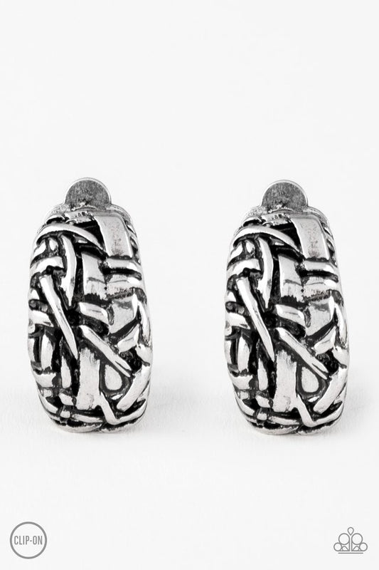 Couture Collision - Silver - Paparazzi Earring Image