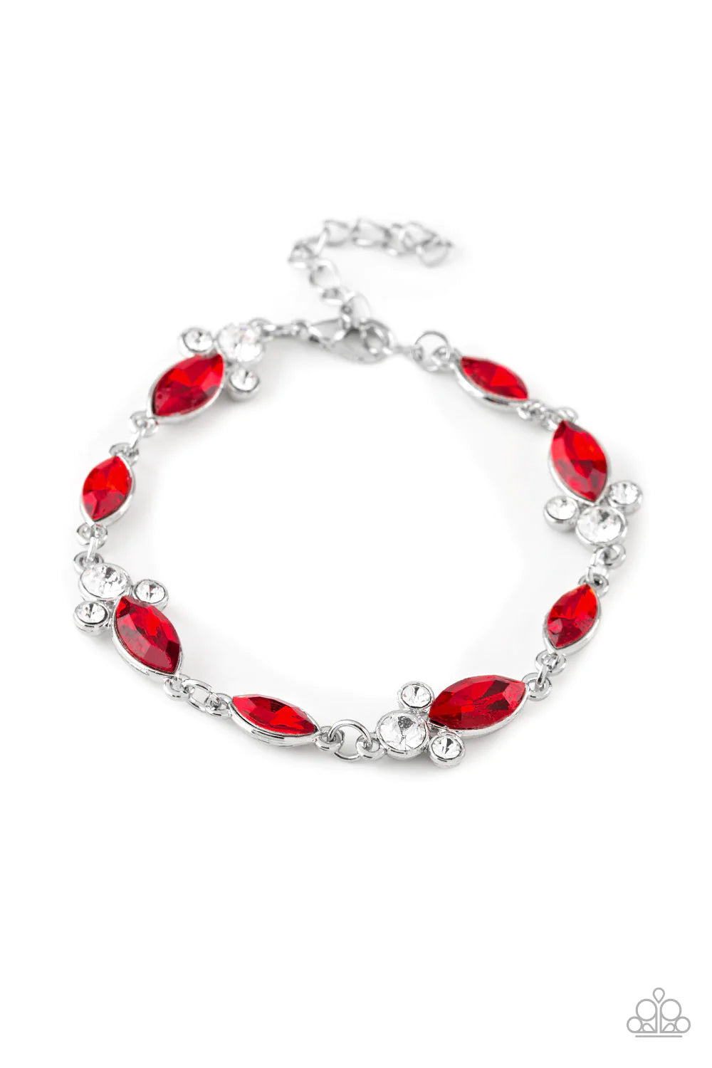 Pulsera Paparazzi ~ A cualquier precio - Rojo
