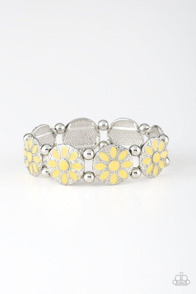 Pulsera Paparazzi ~ Dalias danzantes - Amarillo