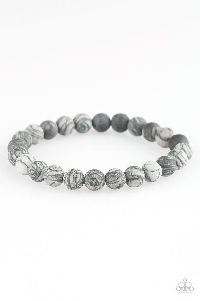 Pulsera Paparazzi ~ Oblivion - Plata