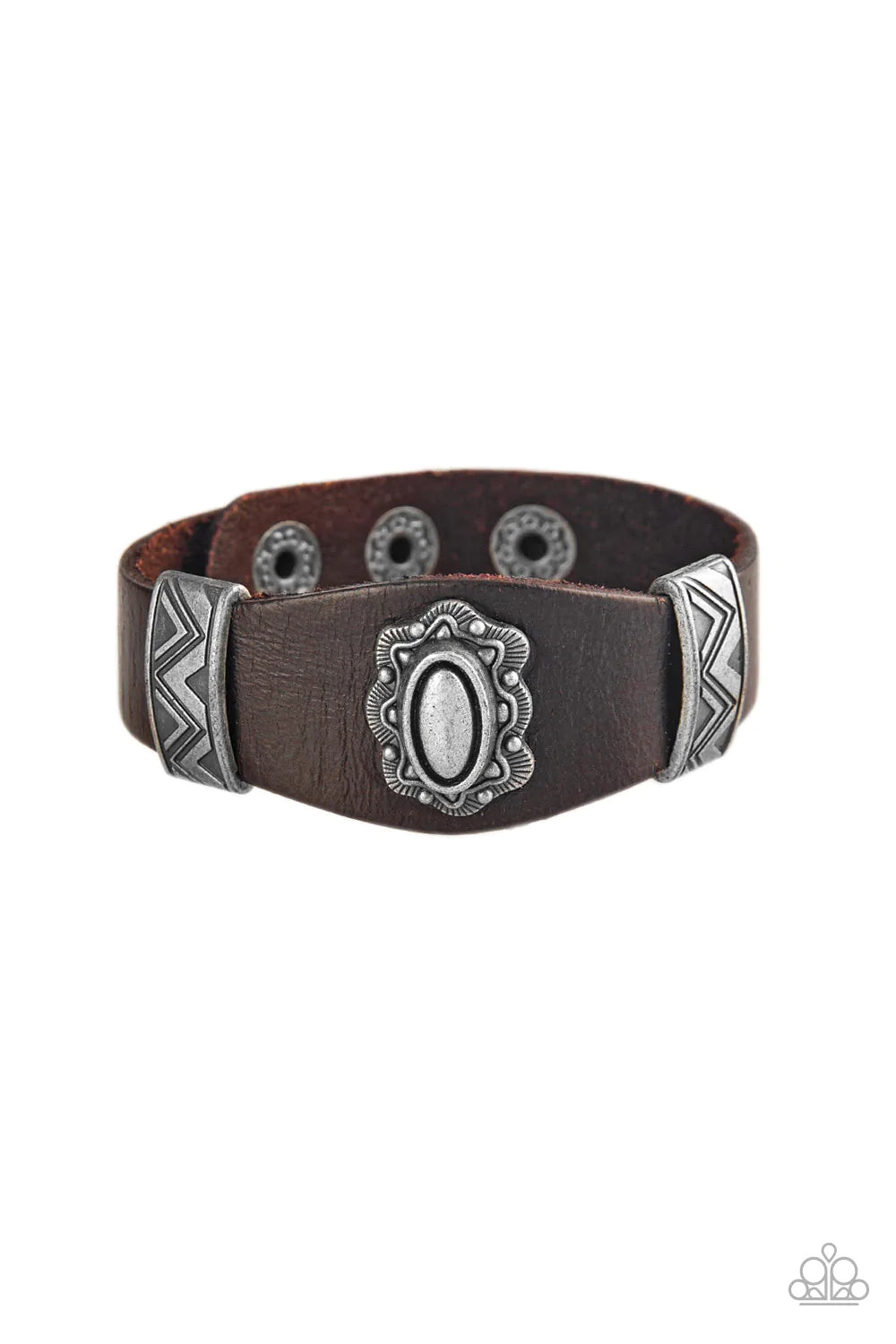 Paparazzi Bracelet ~ Western Romance - Brown