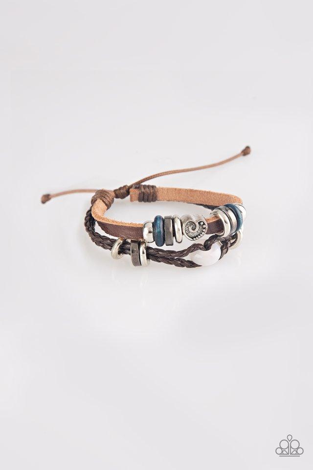 Paparazzi Bracelet ~ Adventurous Heart - Brown