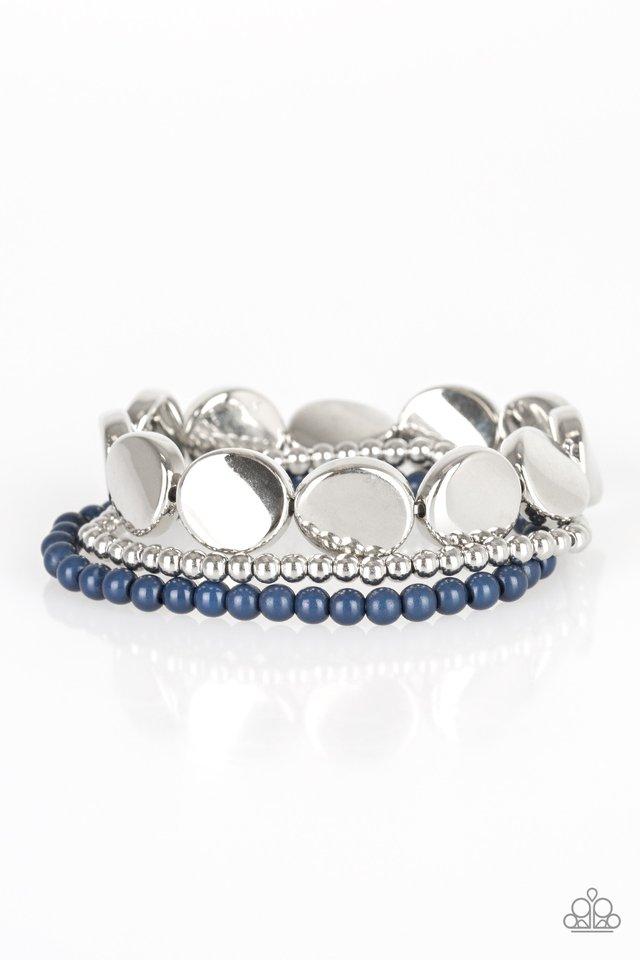 Pulsera Paparazzi ~ Beyond The Basics - Azul