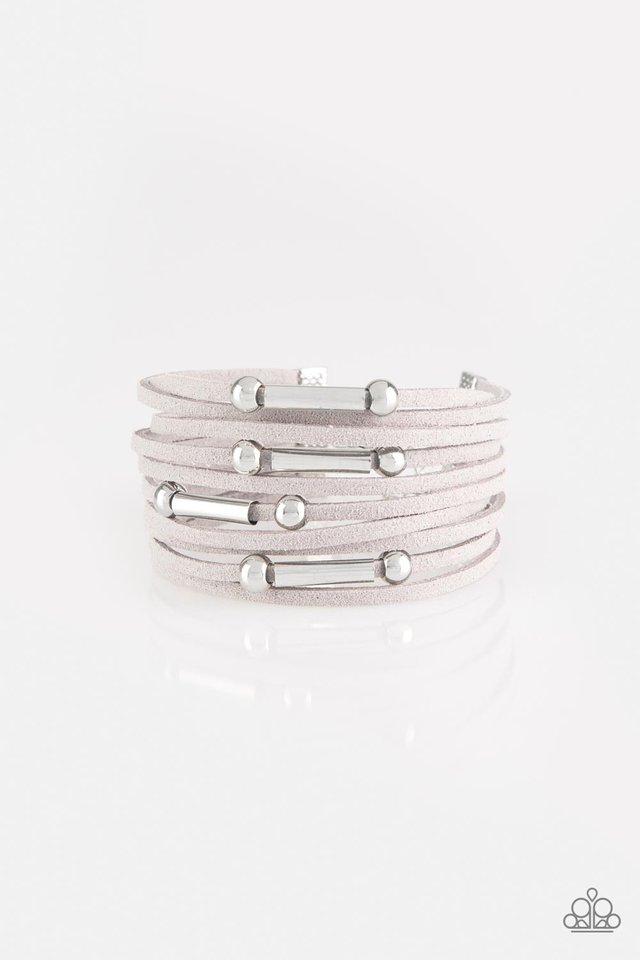 Pulsera Paparazzi ~ Back To BACKPACKER - Plata