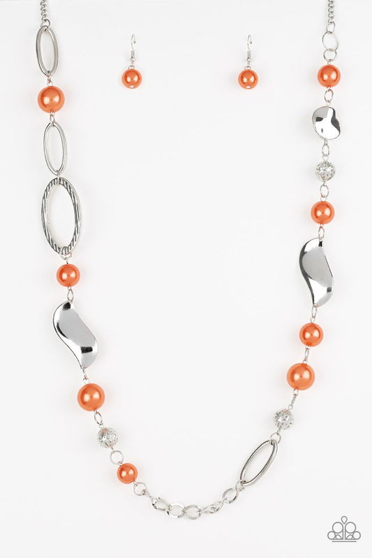 All About Me - Orange - Paparazzi Necklace Image