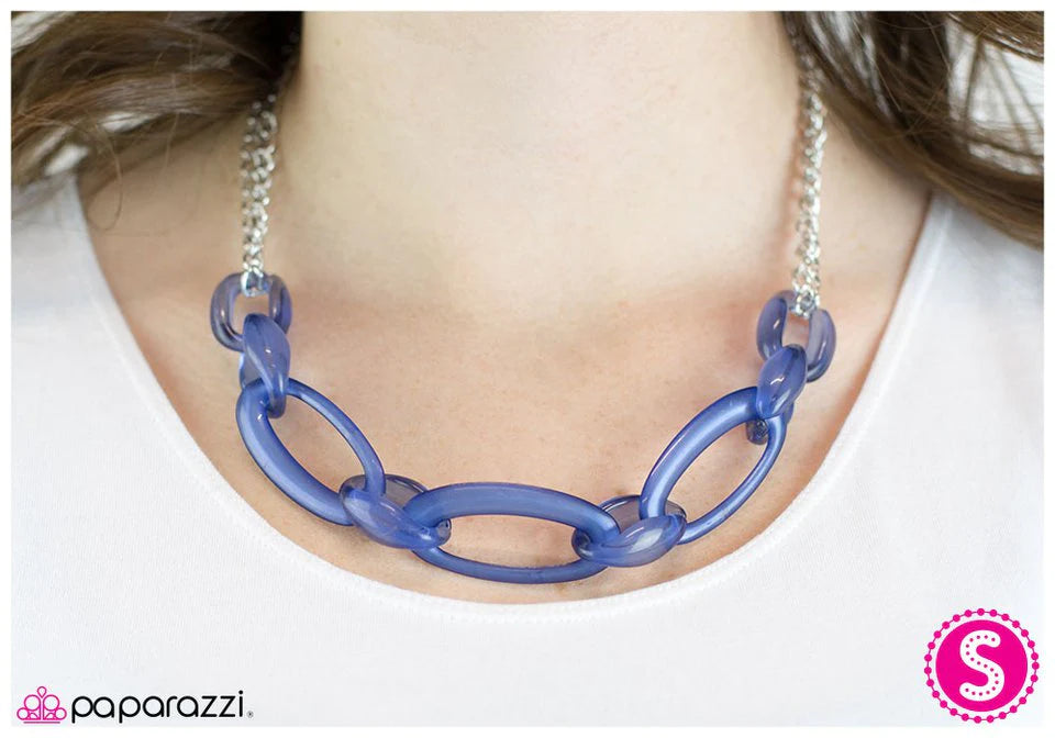 Collar Paparazzi ~ Juega limpio - Azul