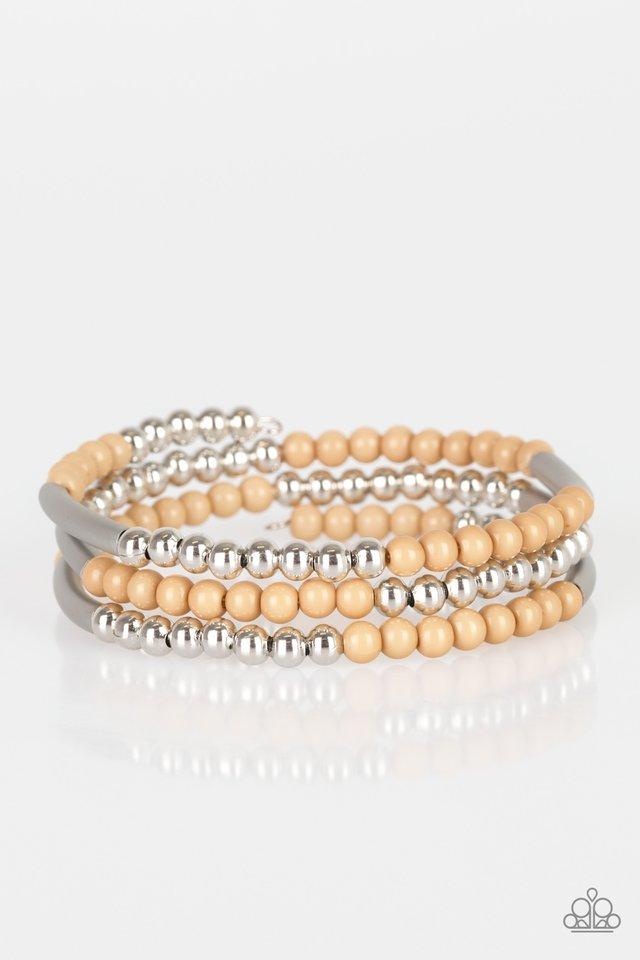 Pulsera Paparazzi ~ Trampa para turistas - Marrón