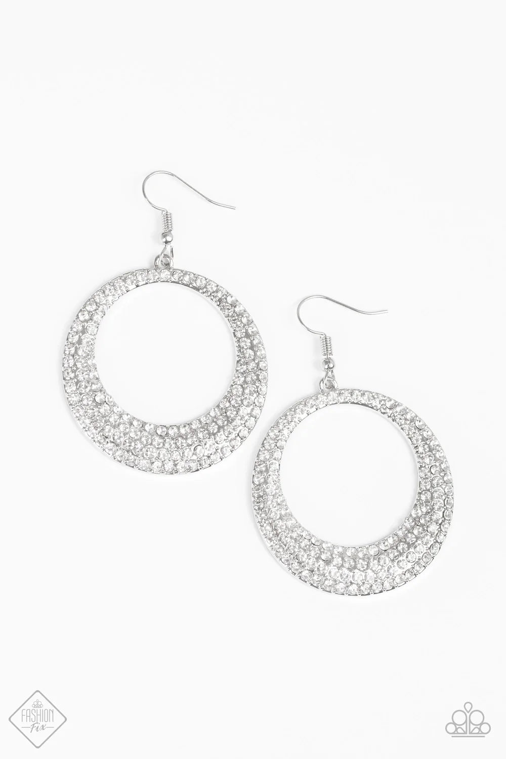 Paparazzi Earring ~ Very Victorious - White