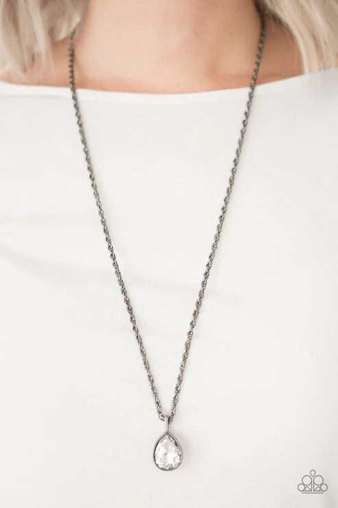 Paparazzi Necklace ~ Million Dollar Drop - Black