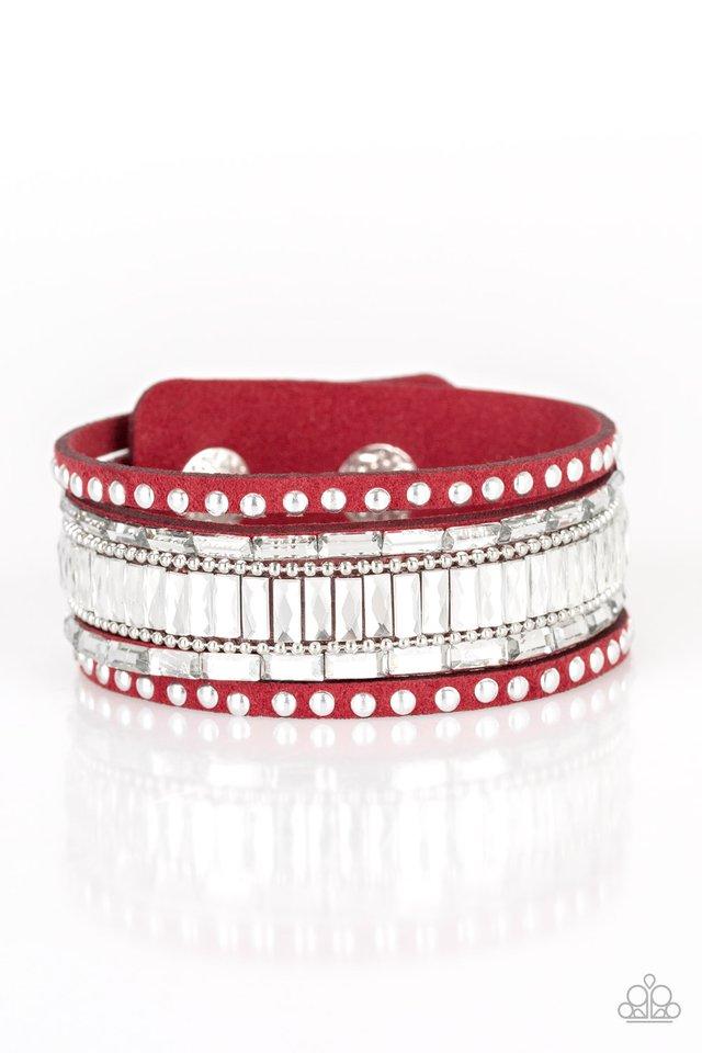 Paparazzi Bracelet ~ Rock Star Rocker - Red