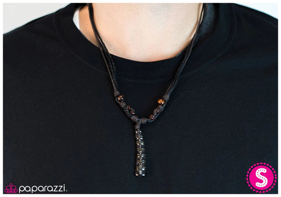Collar Paparazzi ~ Stick With It - Negro