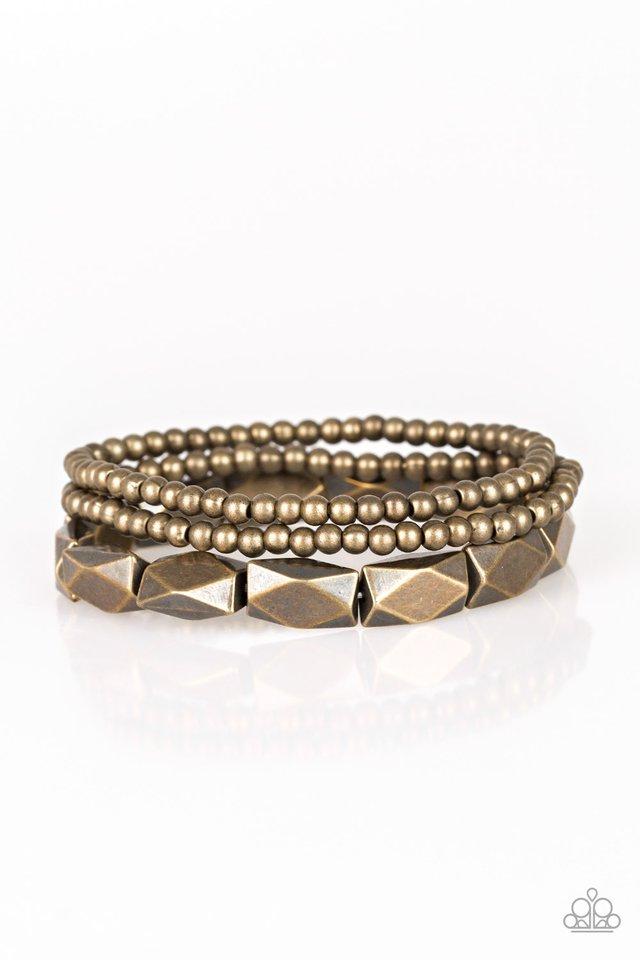 Paparazzi Bracelet ~ Metal Movement - Brass