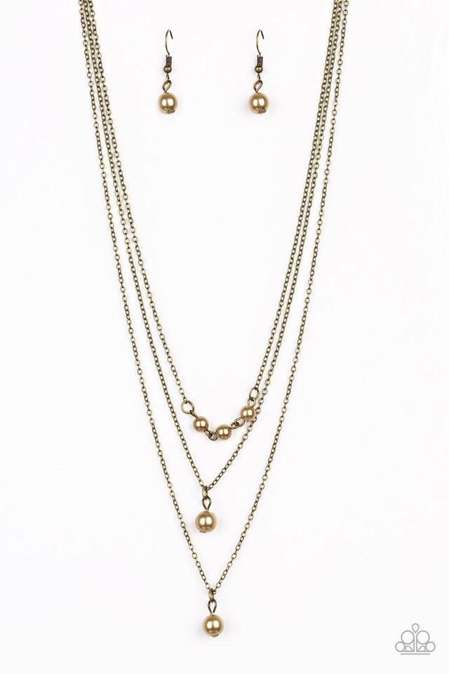 Paparazzi Necklace ~ High Heels and Hustle - Brass