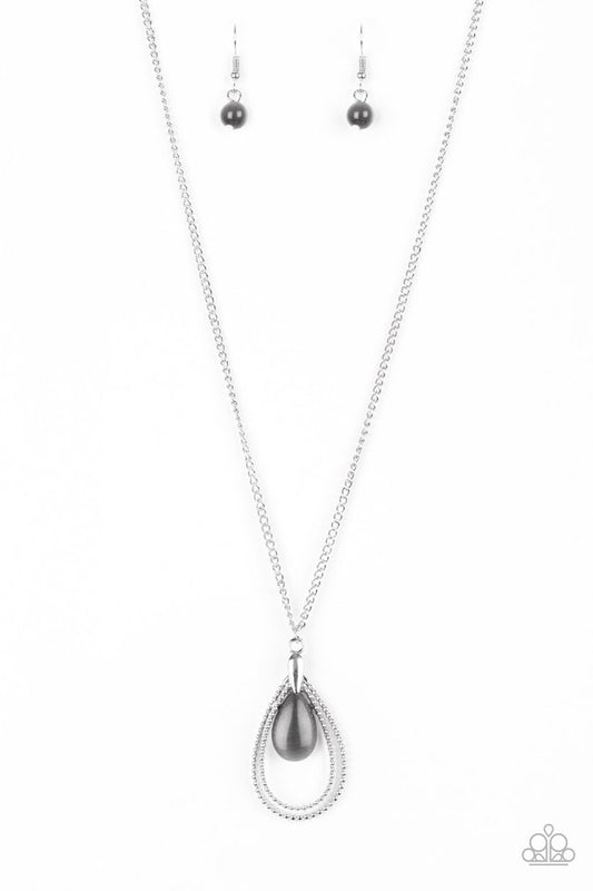 Teardrop Tranquility - Black - Paparazzi Necklace Image