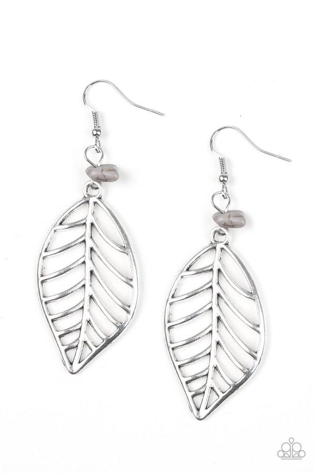 Paparazzi Earring ~ BOUGH Out - Silver