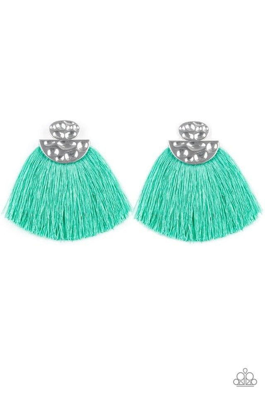 Paparazzi Earring ~ Make Some PLUME - Green