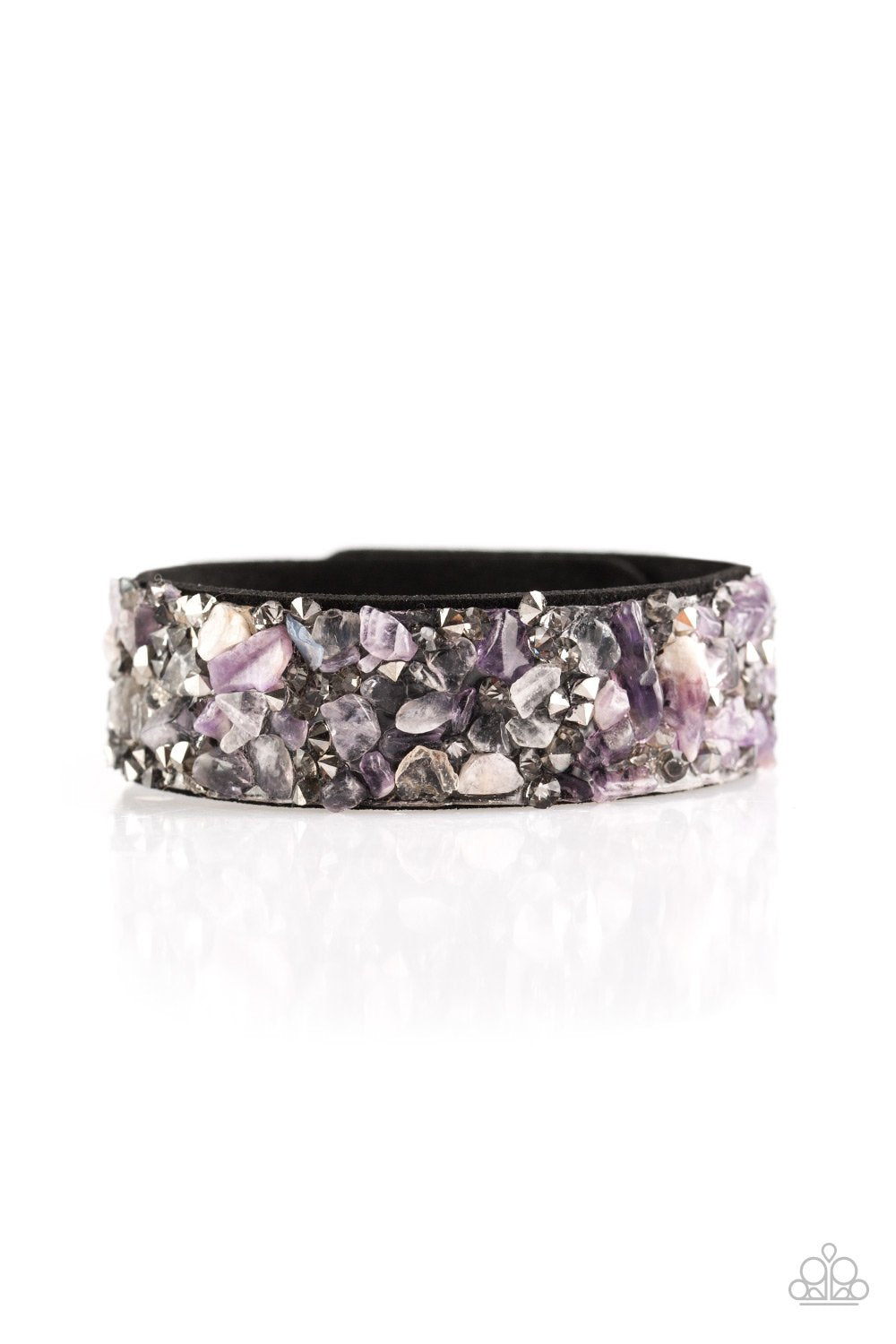 Paparazzi Bracelet ~ Totally Crushed It - Purple
