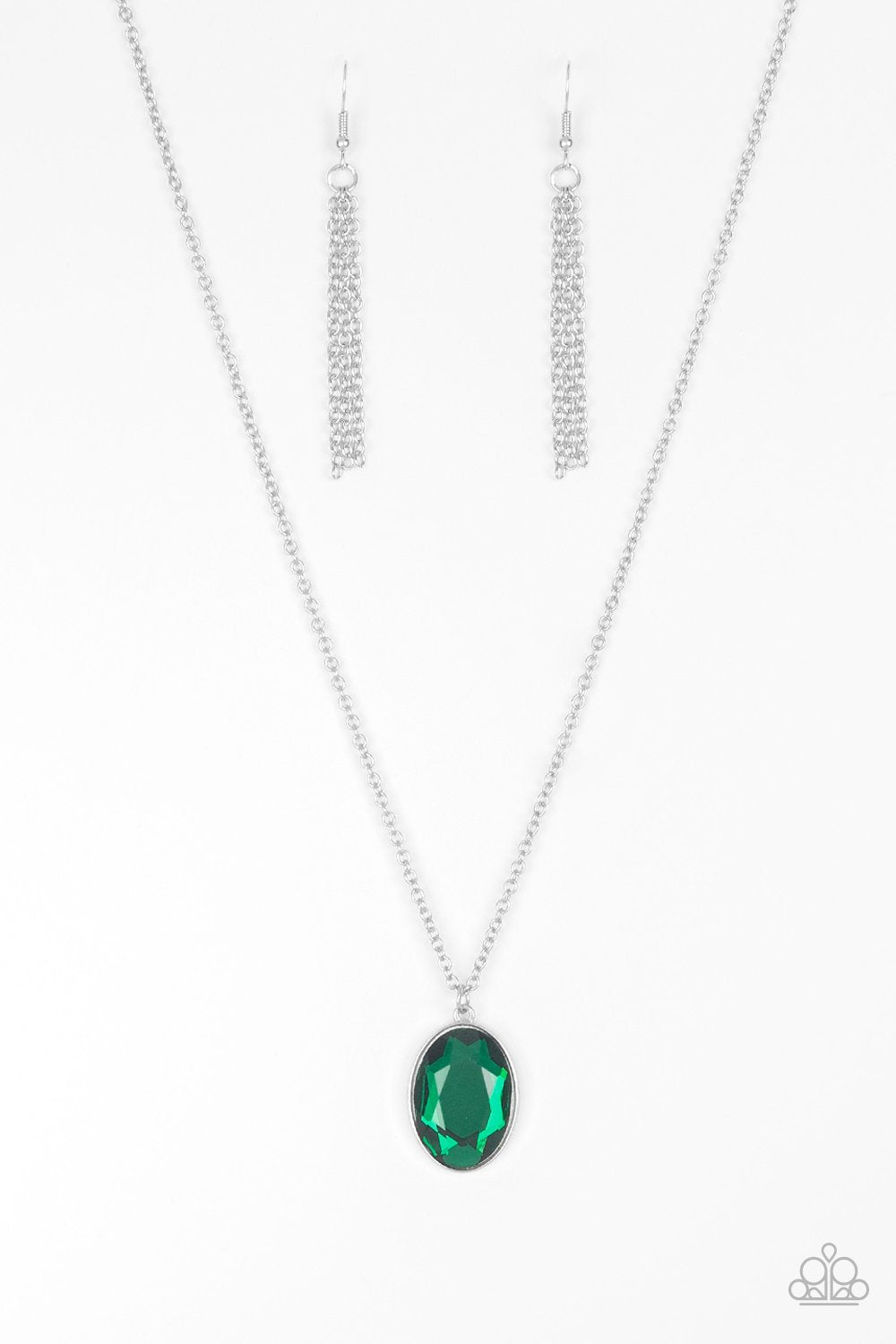 Paparazzi Necklace ~ Definitely Duchess - Green