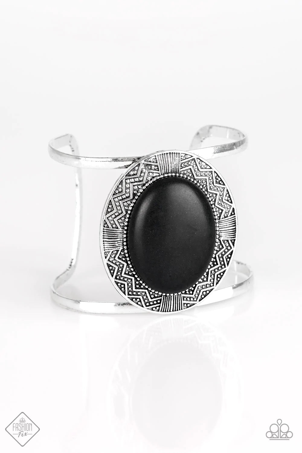 Pulsera Paparazzi ~ Hito duradero - Negro