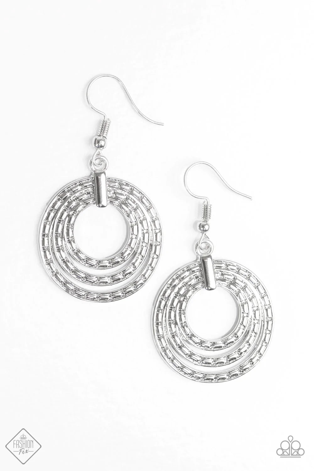 Paparazzi Earring ~ Open Plains - Silver