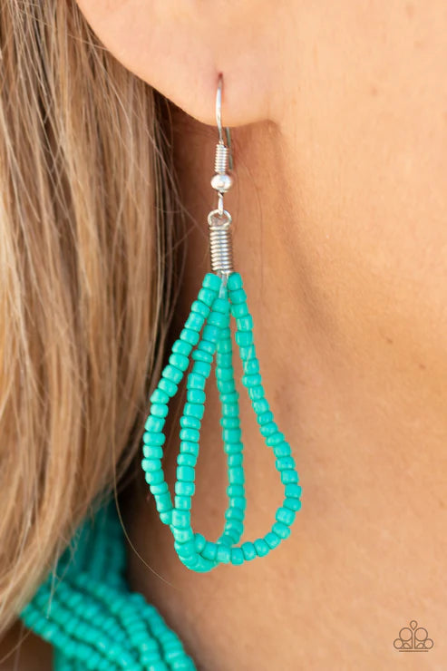 Paparazzi Necklace ~ A Standing Ovation - Turquoise Blue