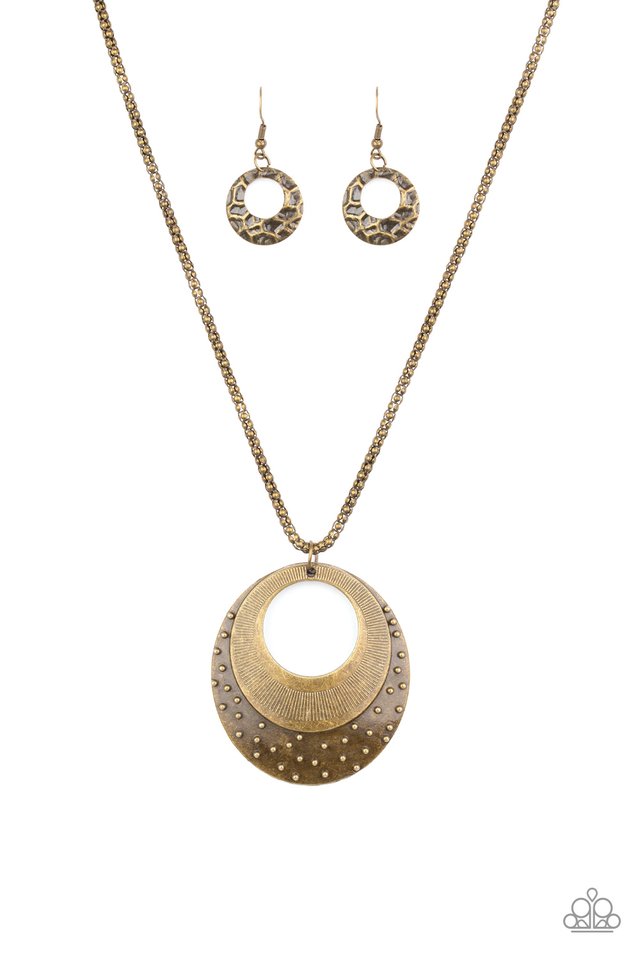 Paparazzi Necklace ~ Texture Trio Multi Paparazzi Jewelry Online Store 5197