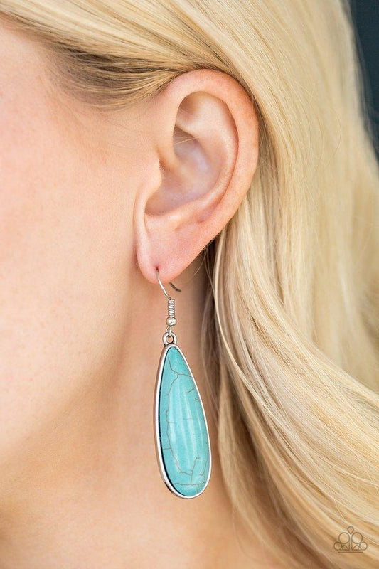 Paparazzi Earring ~ Santa Fe Skies - Blue