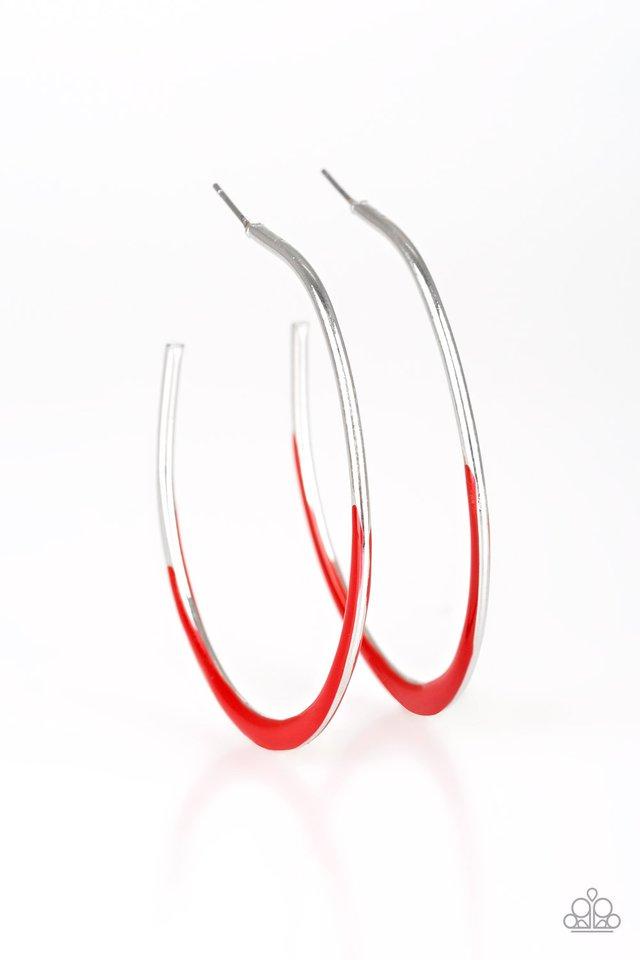 Paparazzi Earring ~ So Seren-DIP-itous - Red